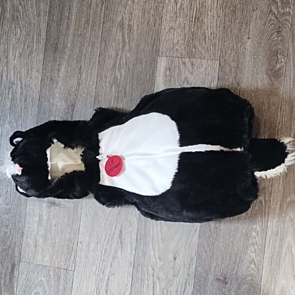 Going Wild Skunk "Lil Stinker" Costume Zip Front Size 3-6M
